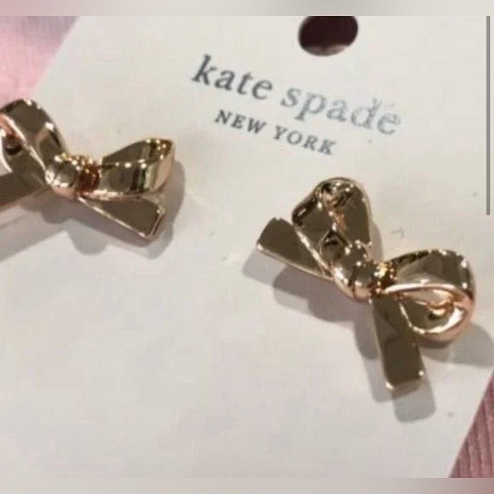 Rose Gold mini bow studs